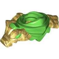 Minifig Neckwear Shoulder Armour With Pearl Gold Dragon pattern