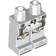 Hips and White Legs with Clone Commander Armor, Yellow/Dark Tan Markings print