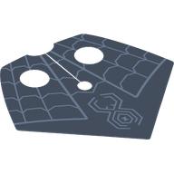 Neckwear Shoulder Cape, Triangle, Spiderwebs, Spider on Sand Blue Background print