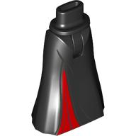 Minidoll Hips and Full Length Skirt with Red Underdress print