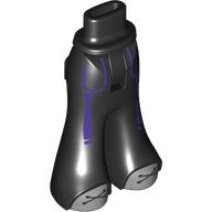 Minidoll Hips and Wide Pants with Dark Purple Stripes, Light Bluish Grey Shoes, Laces print