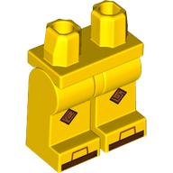 Hips and Yellow Legs with Reddish Brown/Nougat Knee Caps, Toes print