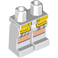 Hips and White Legs with Socks, Skirt, Dark Bluish Grey Sections, Light Nougat Knees print