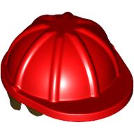 Hair and Helmet, Construction / Hard Hat, Short Curly Dark Brown pattern