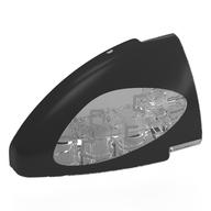 Technic Panel Round Corner 5 x 3 x 2 Right with Black Headlight print