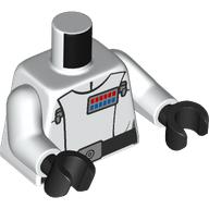 Torso, Imperial Officer Uniform, Director, Black Belt, Blue/Red Rank Indicator print, White Arms, Light Nougat Hands