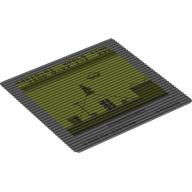 Plastic Sheet with Lenticular Image with Gameboy Screen, Mario Mario Land, Level 1-1 print