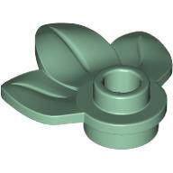 Plant, Plate 1 x 1 Round with 3 Leaves