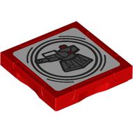 Tile Special 2 x 2 with SMART Tag with Cannon Tower print