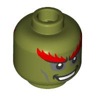 Minifig Head with print