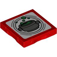 Tile Special 2 x 2 with SMART Tag with Cauldron print