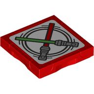 Tile Special 2 x 2 with SMART Tag with Lightsabers print