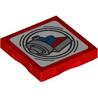 Tile Special 2 x 2 with SMART Tag with Docking Ring print