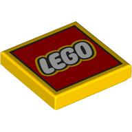 Image of part Tile 2 x 2 with LEGO Logo Type 2 Print