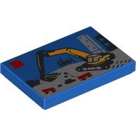 Image of part Tile 2 x 3 with LEGO Set, Excavator print