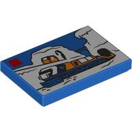 Image of part Tile 2 x 3 with LEGO Set, Arctic Train print