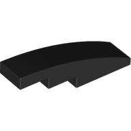 Slope Curved 4 x 1 No Studs [Stud Holder with Symmetric Ridges]