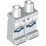 Hips and White Legs with Clone Trooper Armor, Blue Markings print