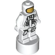 Minifig Trophy Statuette with Astronaut print