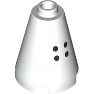 Cone 2 x 2 x 2, Open Stud with Black Dots print