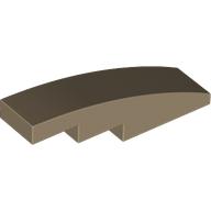 Slope Curved 4 x 1 No Studs [Stud Holder with Symmetric Ridges]