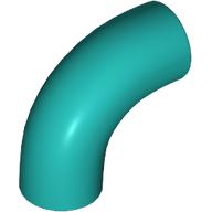 Brick Round 1 x 1 diameter Tube with 90 Degree Elbow (2 x 2 x 1) and Axle Holes (Crossholes) at each end