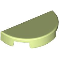 Tile Round 1 x 2 Half Circle