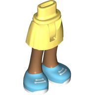 Minidoll Hips and Short Skirt with Medium Nougat Legs, Medium Azure Shoes, White Laces print