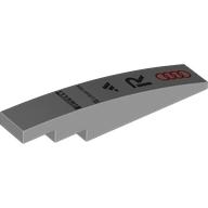 Slope Curved 1 x 6 with Black Sponsors, Red Audi Logo print