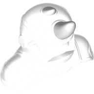 Helmet Armor, Shoulder Cover, White Horns print (Rhino)