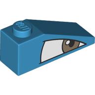 Slope 33° 3 x 1 with White Eye, Grey Pupil Right print