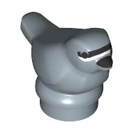 LEGO part Animal, Bird, Small with White/Black Bands on Face, Black Eyes print