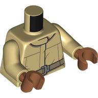 Torso, Tan Arms, Sienna Brown Hands with print