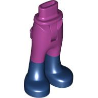 Image of part Minidoll Hips and Trousers with Back Pockets with Dark Blue Boots print