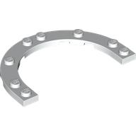 Plate Round Half 5 x 8 with 4 x 6 Round Cutout