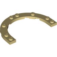 Plate Round Half 5 x 8 with 4 x 6 Round Cutout