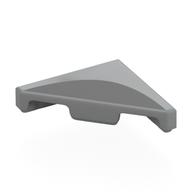 LEGO part Tile 45° Cut 2 x 2 with Dark Gray Half Circle Print