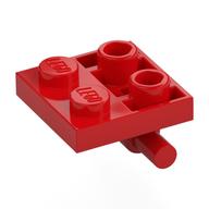 Plate Special 2 x 2 with Horizontal T-Bar Underneath Red