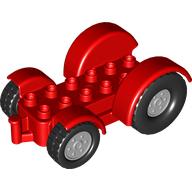 Duplo Car Base 2 x 6 Tractor with Mudguards, Light Bluish Gray Wheels