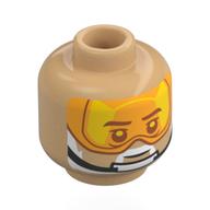 Minifig Head with print
