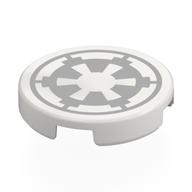 Tile Round 2 x 2 with print