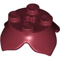 Plant, Leaves, Round 2 x 2 x 2/3 with + Axle Hole and 4 Leaf Extensions