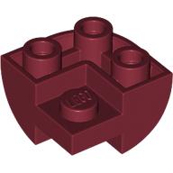 Brick Curved 2 x 2 x 1 Curved Inverted, Corner
