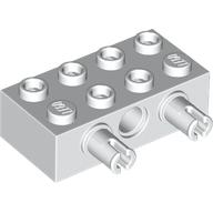 Technic Brick 2 x 4 with 4 Pin Holes, 2 Pins