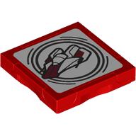 Tile Special 2 x 2 with SMART Tag with A-Wing print