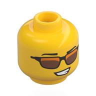 Minifig Head with print