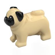 Animal, Dog Pug with print