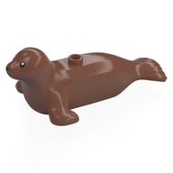 Animal, Seal with Black Eyes print