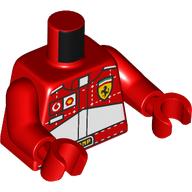 Torso, Red Arms and Hands with print