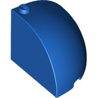 Brick Round Corner 4 x 4 x 3 Quarter Dome Top